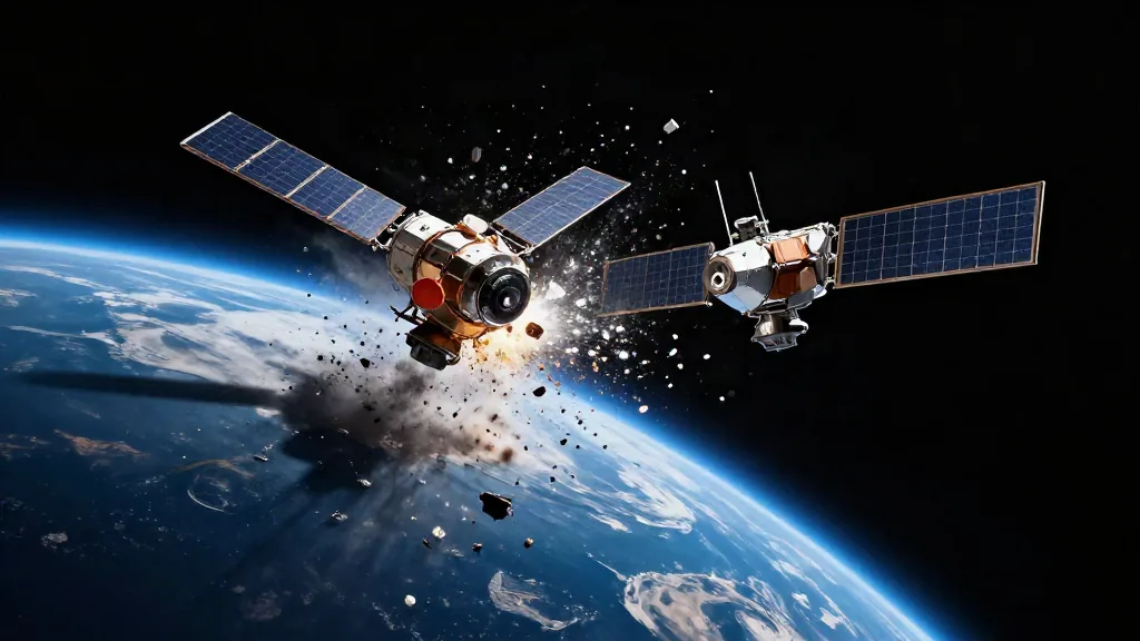 Mare Magnum | Dos satélites en órbita colisionan