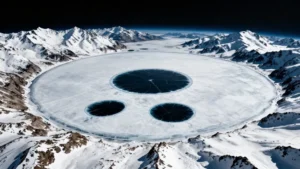 Mare Magnum | La ISS fotografía extraños círculos en el hielo del lago Baikal