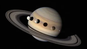 Mare Magnum | El Hubble capta el tránsito de cuatro lunas mayores de Saturno