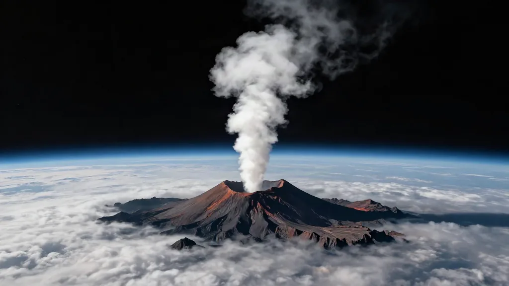 Mare Magnum | Animación en HD con las fotografías del volcán Sarychev desde el espacio