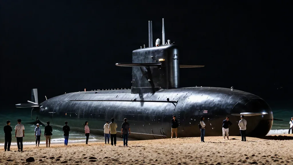 Mare Magnum | Un submarino nuclear aparece en medio de la playa
