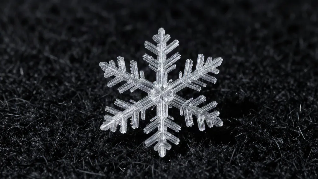 Mare Magnum | Microfotografía de un copo de nieve