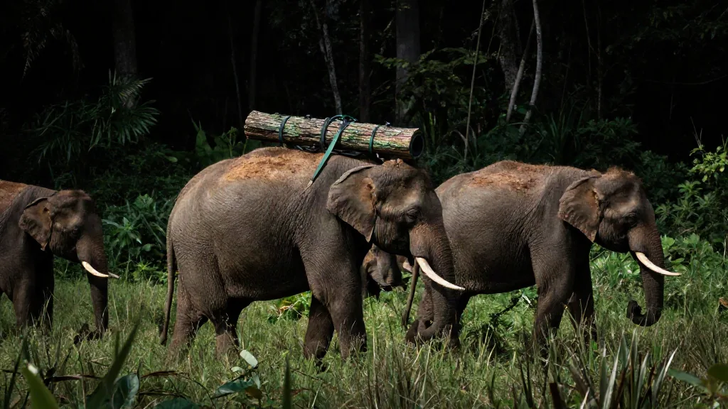 Mare Magnum | Un grupo de elefantes espían la selva para un documental
