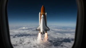 Mare Magnum | El despegue de un transbordador espacial grabado desde el aire
