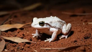 La rana tortuga (Myobatrachus gouldii)