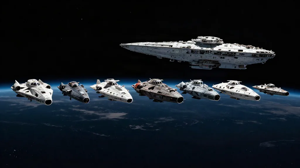 Comparación a escala de las más famosas naves de Ciencia Ficción