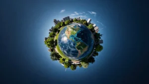 Fotografías panorámicas con forma de planeta diminuto