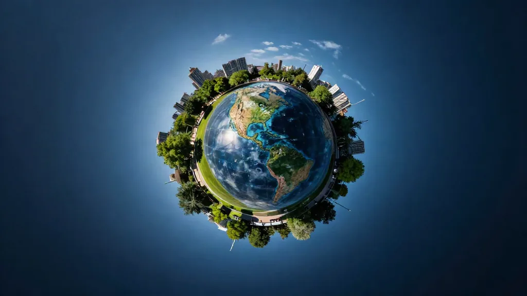 Fotografías panorámicas con forma de planeta diminuto