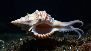 El nautilus, un fósil viviente con concha nacarada