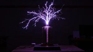 La Marcha Imperial interpretada con una bobina tesla