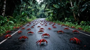 La invasión de los cangrejos en la Isla de Navidad